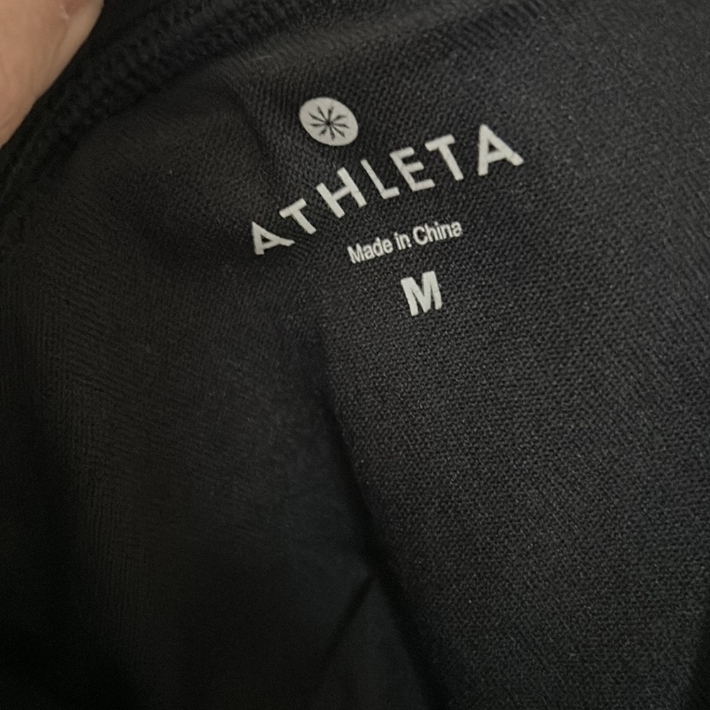 Athleta clean strap tankini adjustable strap swim top black - Picture 4 of 7